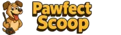 Pawfect Scoop Belleville Pooper Scooper Service Logo Pawfect Scoop logo banner with cartoon dog and “Pawfect Scoop” text.